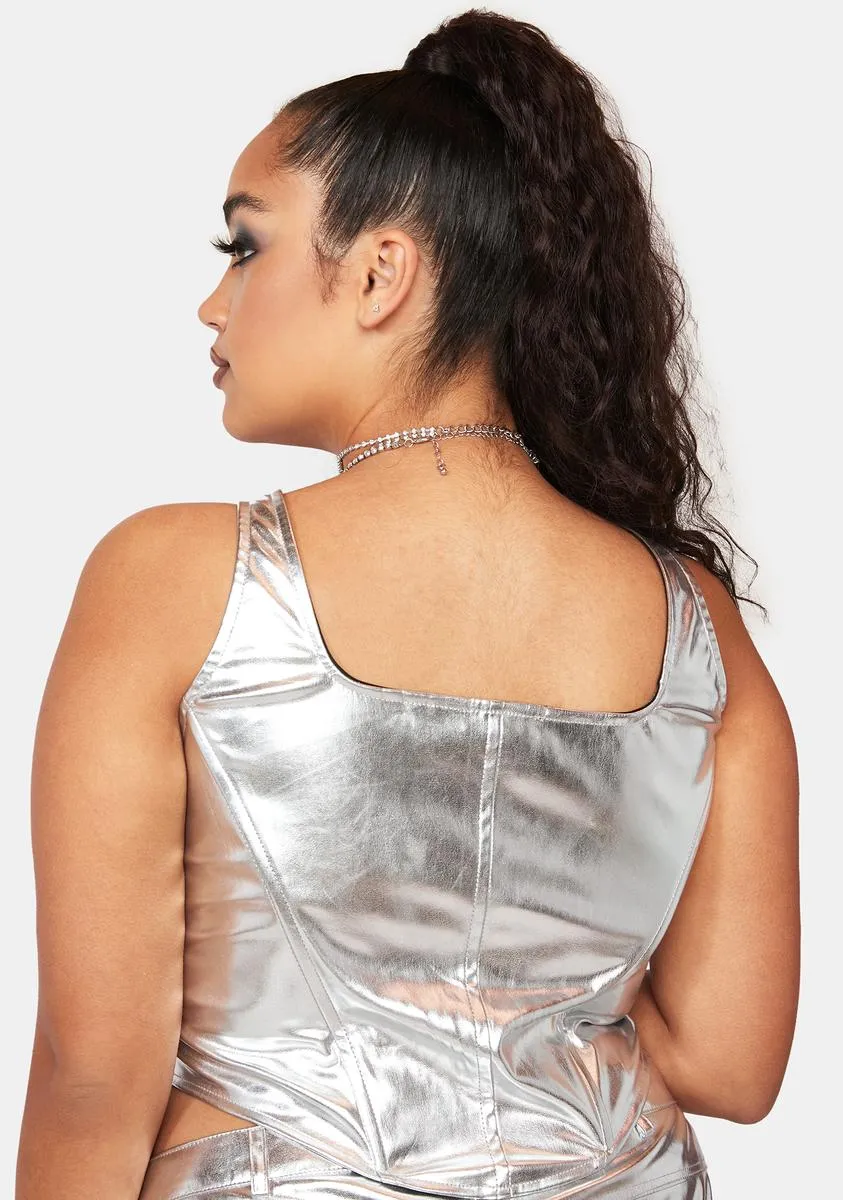 Plus Frosty Queen Corset Top sold by Dolls Kill product image thumbnail 4