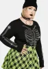 Plus Goin' Tibia Okay Skeleton Long Sleeve Top sold by Dolls Kill