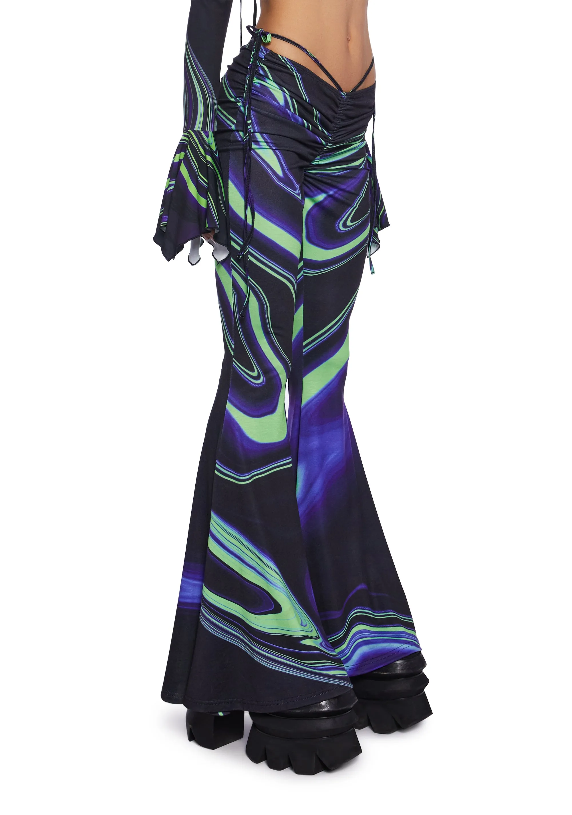 Synth Metamorphosis Flared Pants sold by Dolls Kill product image thumbnail 2