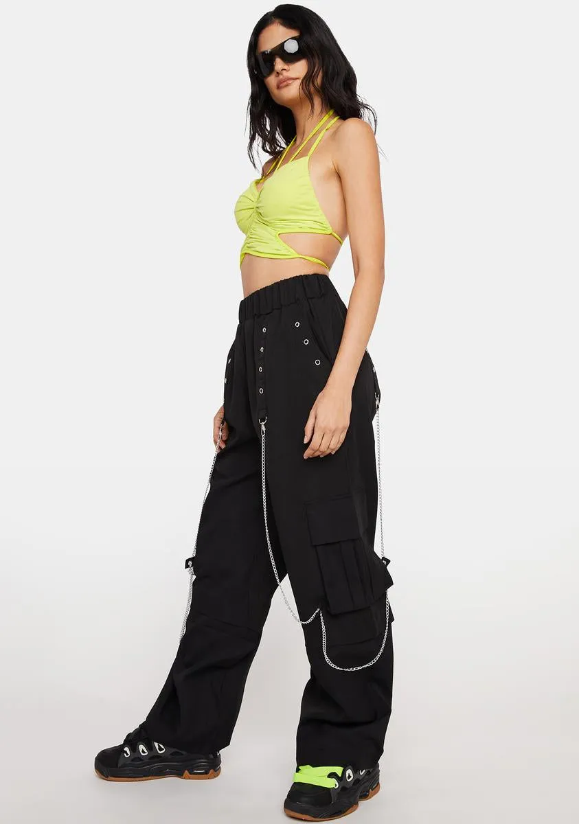 Dark Happiest With You Cargo Pants sold by Dolls Kill product image thumbnail 3