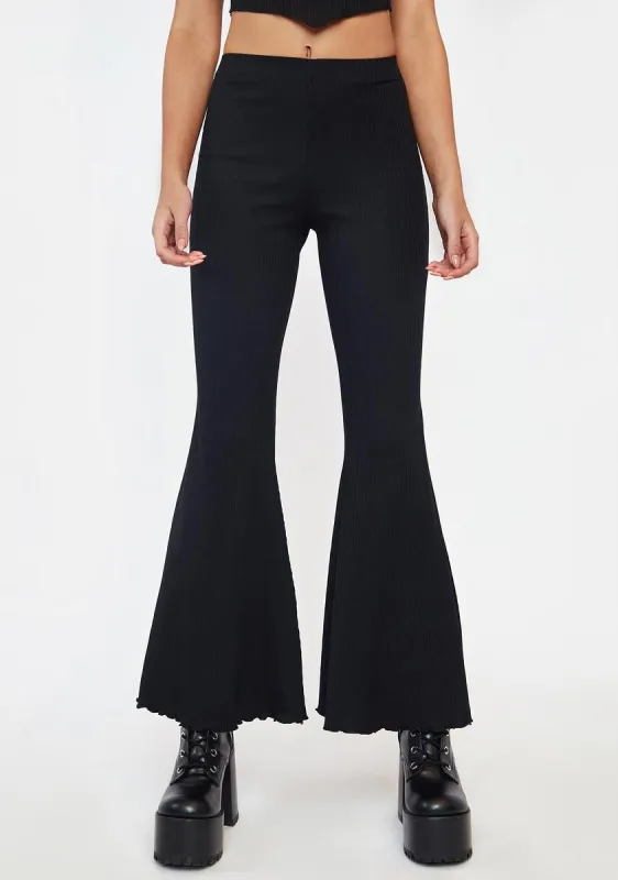Cool Is Cancelled Flare Pants sold by Dolls Kill