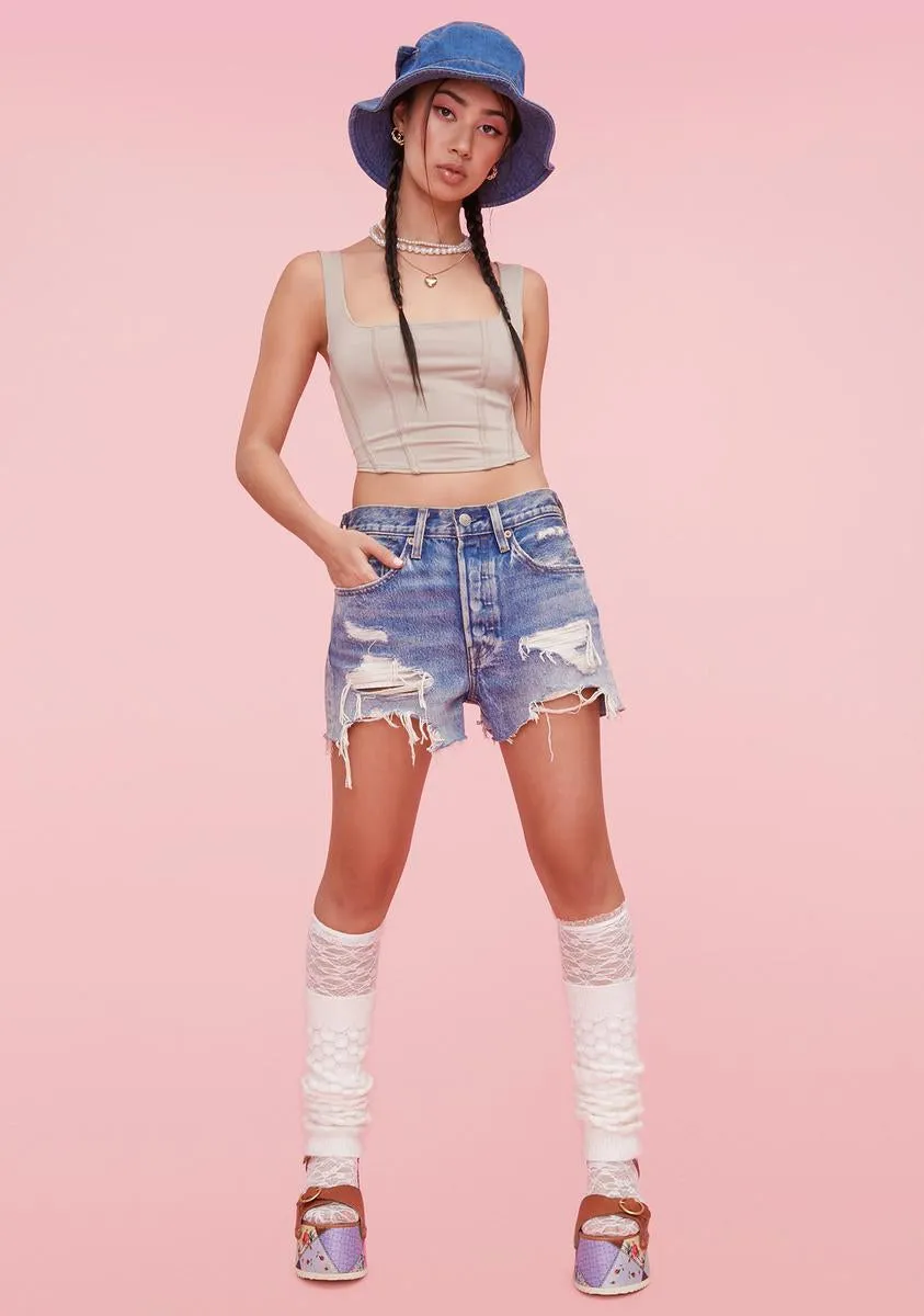 Chic Vision Corset Crop Tank sold by Dolls Kill product image thumbnail 3