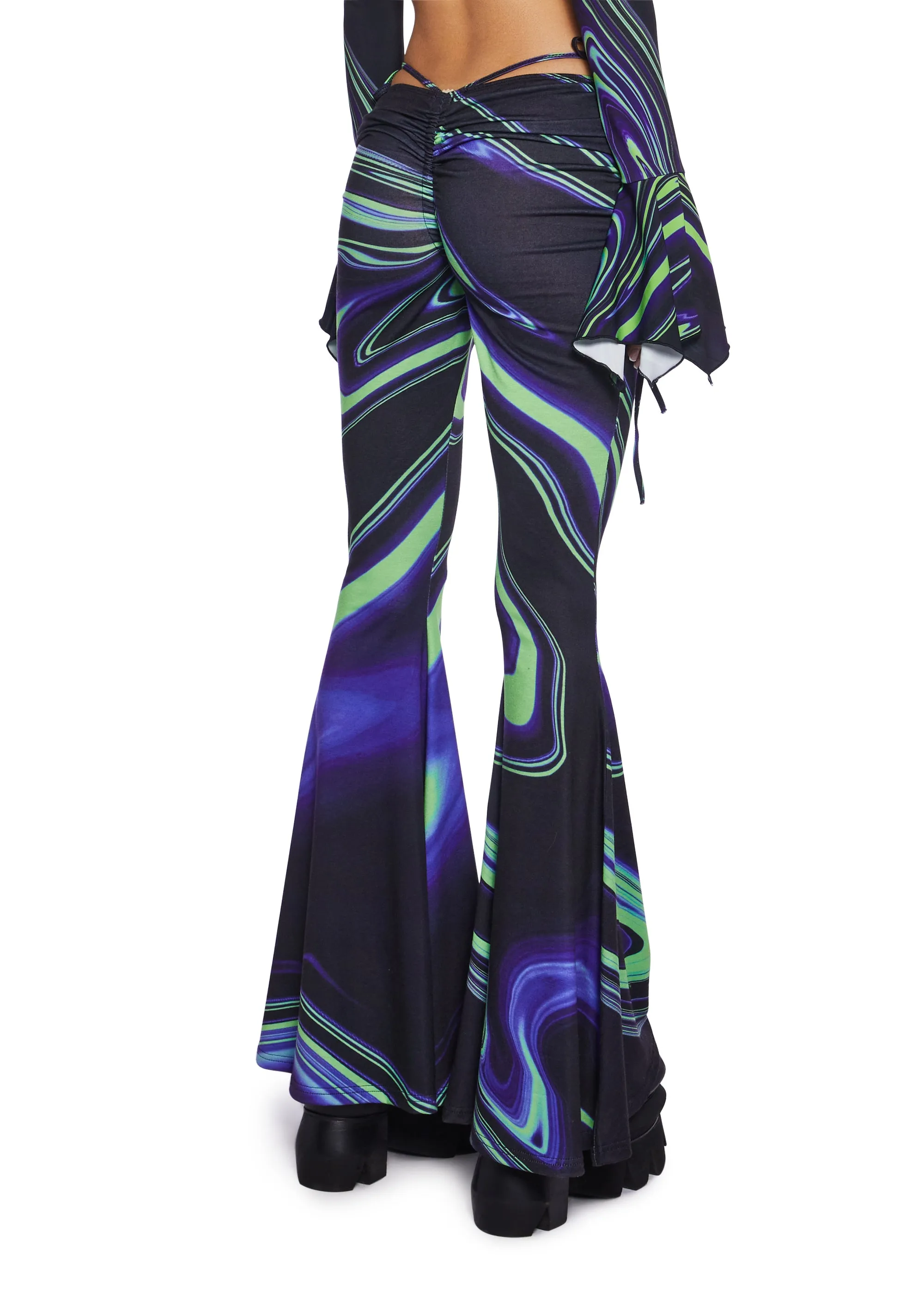 Synth Metamorphosis Flared Pants sold by Dolls Kill product image thumbnail 4