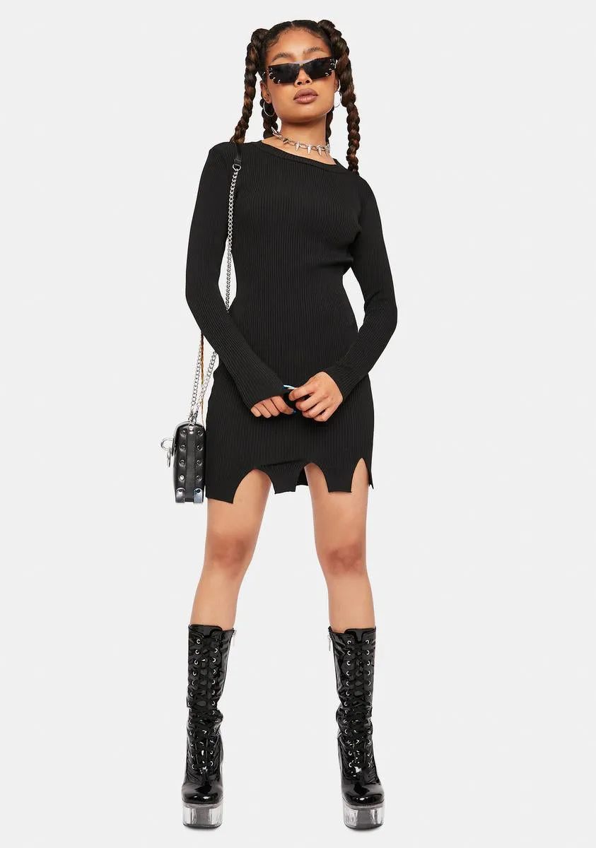 Servin' Attitude Ribbed Mini Dress sold by Dolls Kill product image thumbnail 3