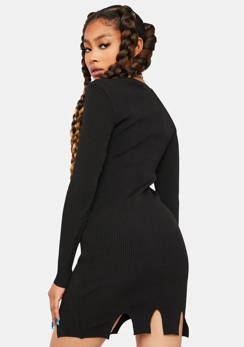 Servin' Attitude Ribbed Mini Dress sold by Dolls Kill product image thumbnail 4