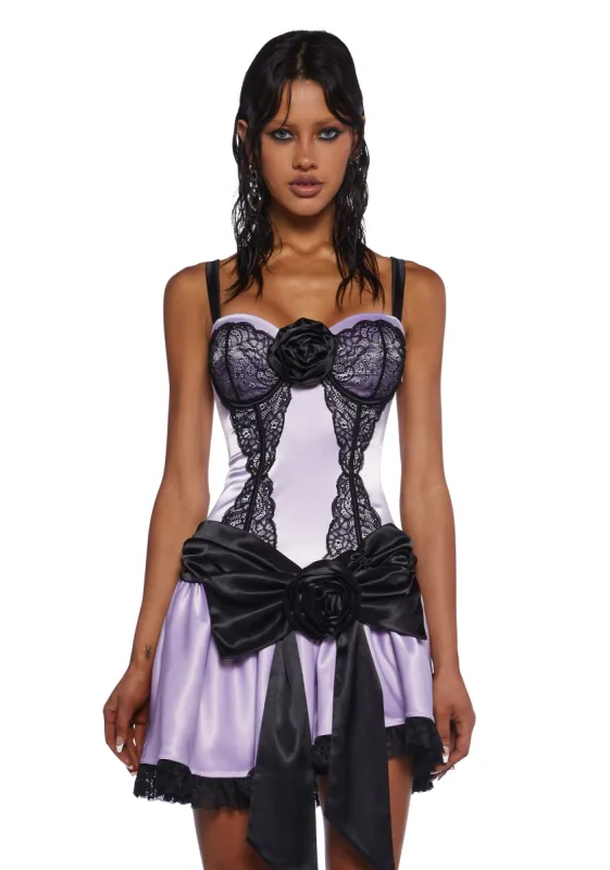 Clandestine Rendezvous Mini Dress sold by Dolls Kill