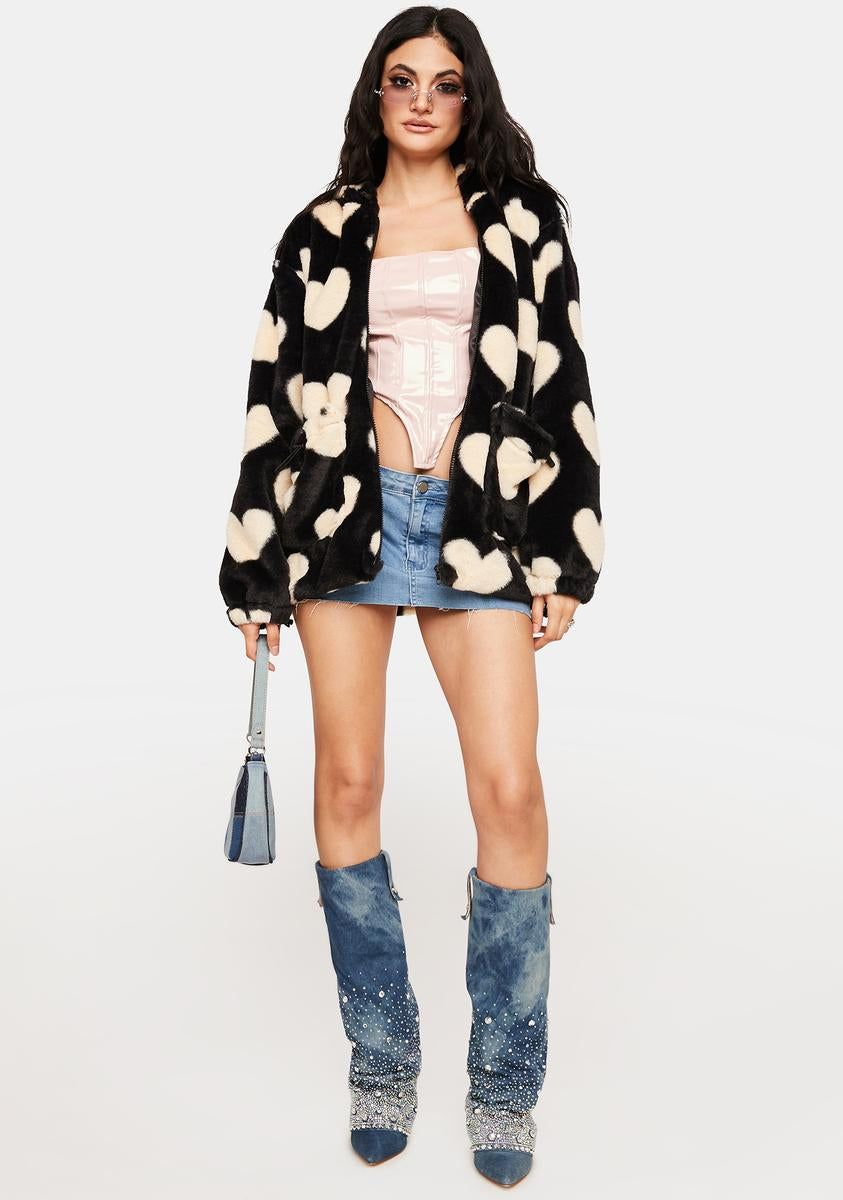 Wicked Cupid's Little Helper Fuzzy Jacket sold by Dolls Kill product image thumbnail 3