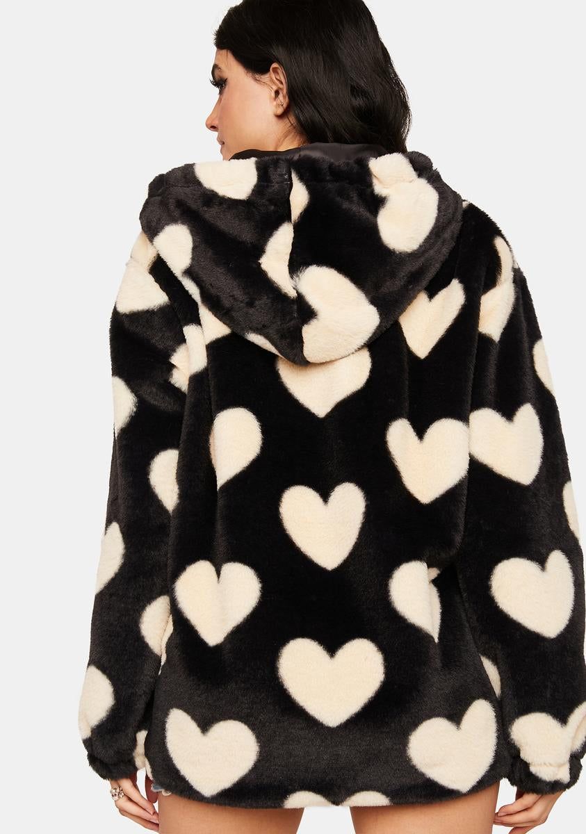 Wicked Cupid's Little Helper Fuzzy Jacket sold by Dolls Kill product image thumbnail 4