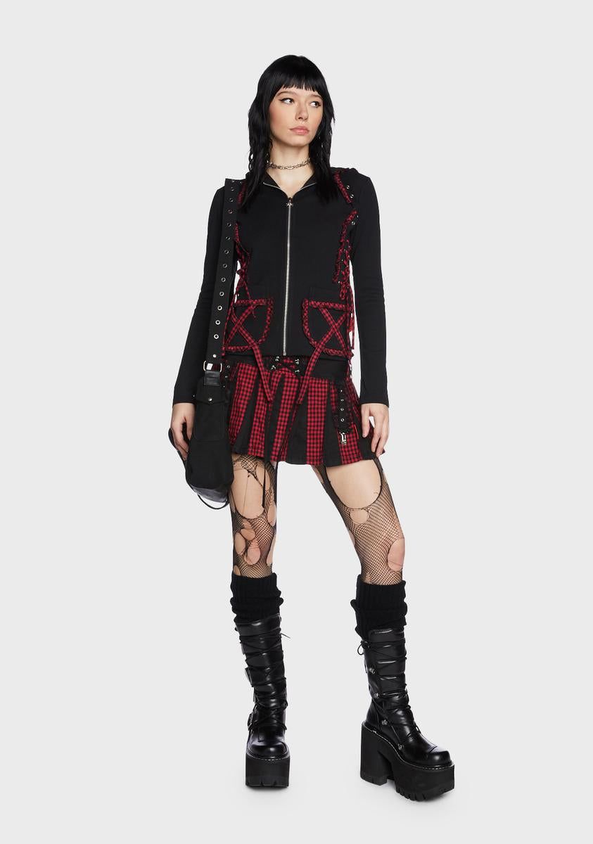 Black And Red Bo Peep Hoodie sold by Dolls Kill product image thumbnail 5