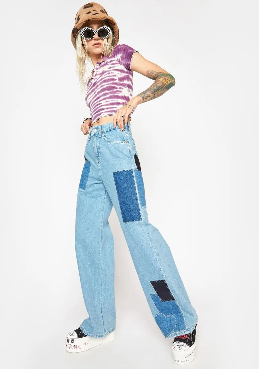 Patchwork Pudde Jeans sold by Dolls Kill product image thumbnail 3