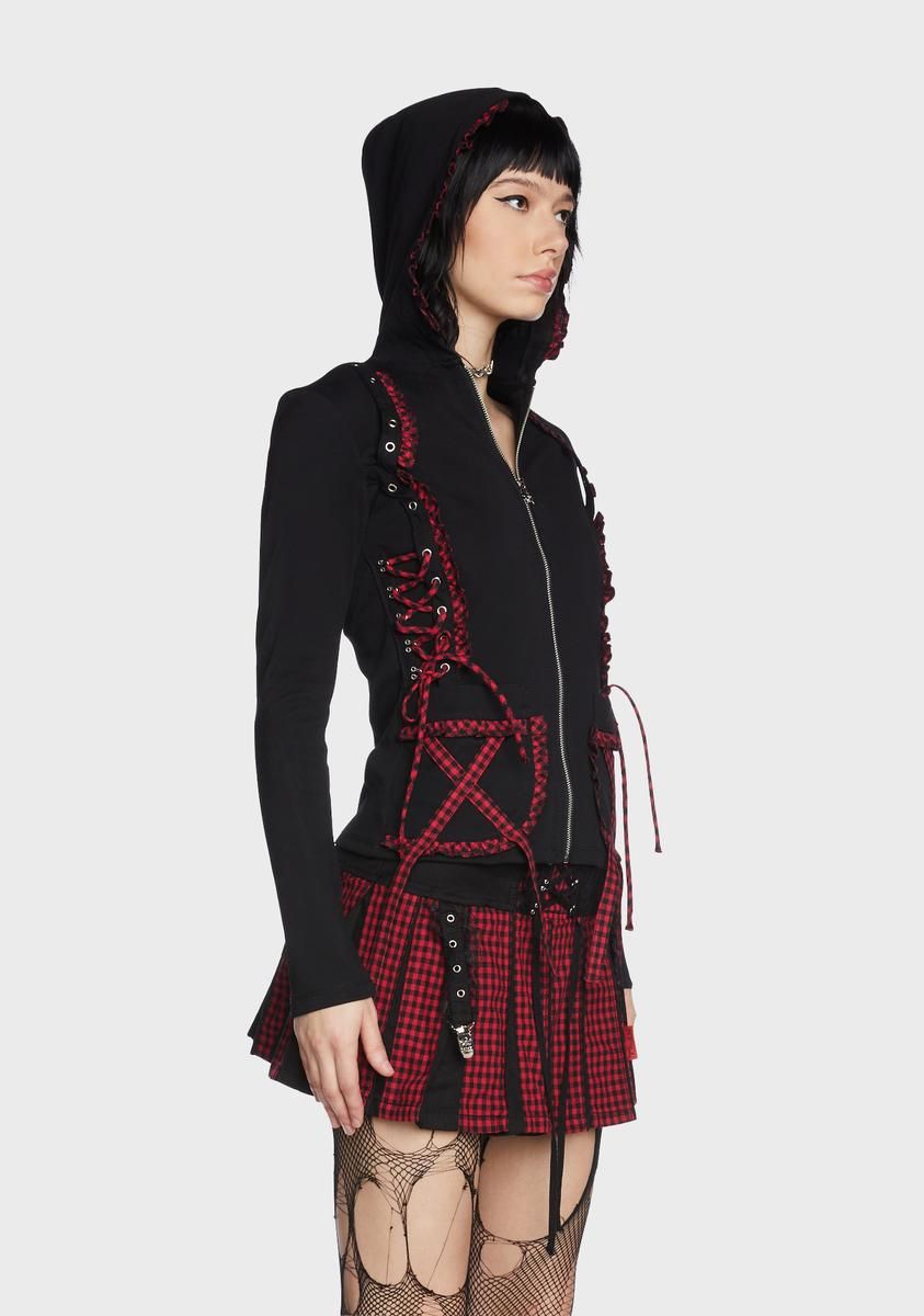 Black And Red Bo Peep Hoodie sold by Dolls Kill product image thumbnail 3