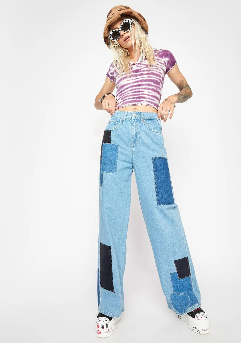 Patchwork Pudde Jeans sold by Dolls Kill product image thumbnail 2