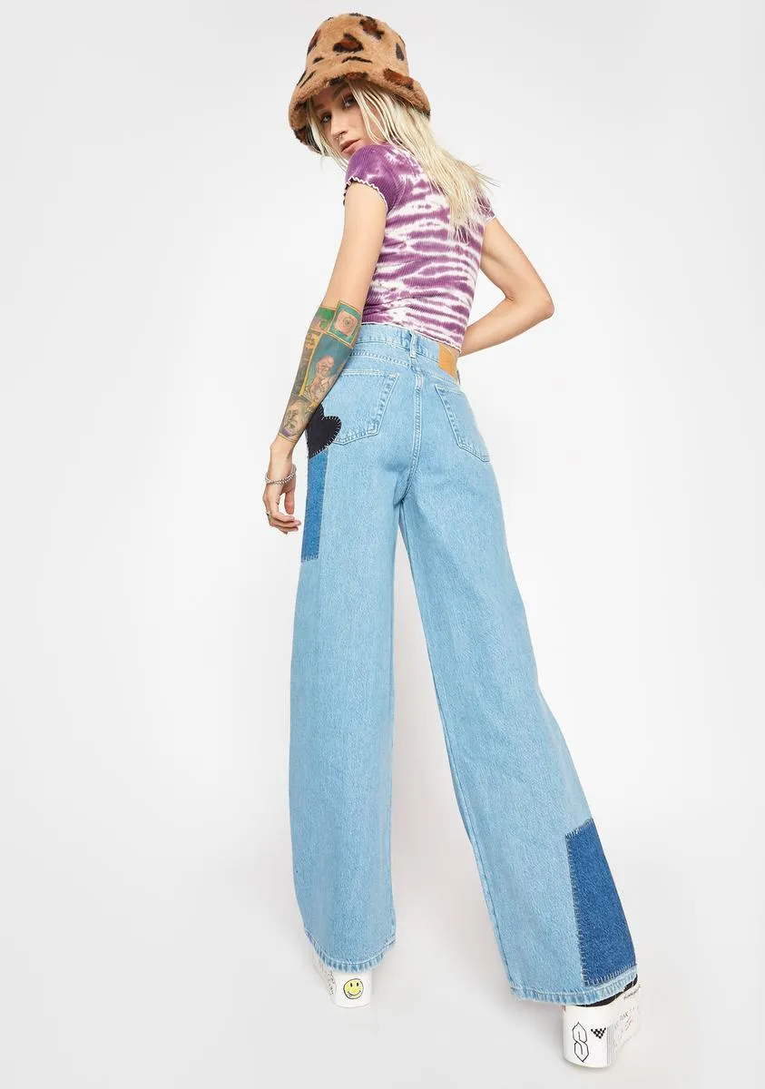 Patchwork Pudde Jeans sold by Dolls Kill product image thumbnail 4