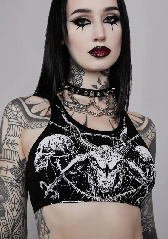 Devil You Know Graphic Tank sold by Dolls Kill