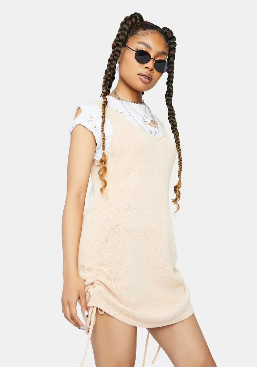 Don't Dare Me Knit Ruched Mini Dress sold by Dolls Kill product image thumbnail 2