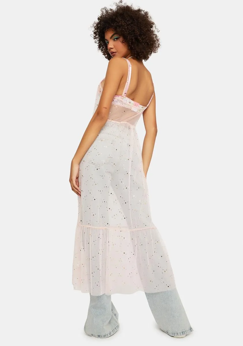 Star Of The Sunrise Sheer Midi Dress sold by Dolls Kill product image thumbnail 4
