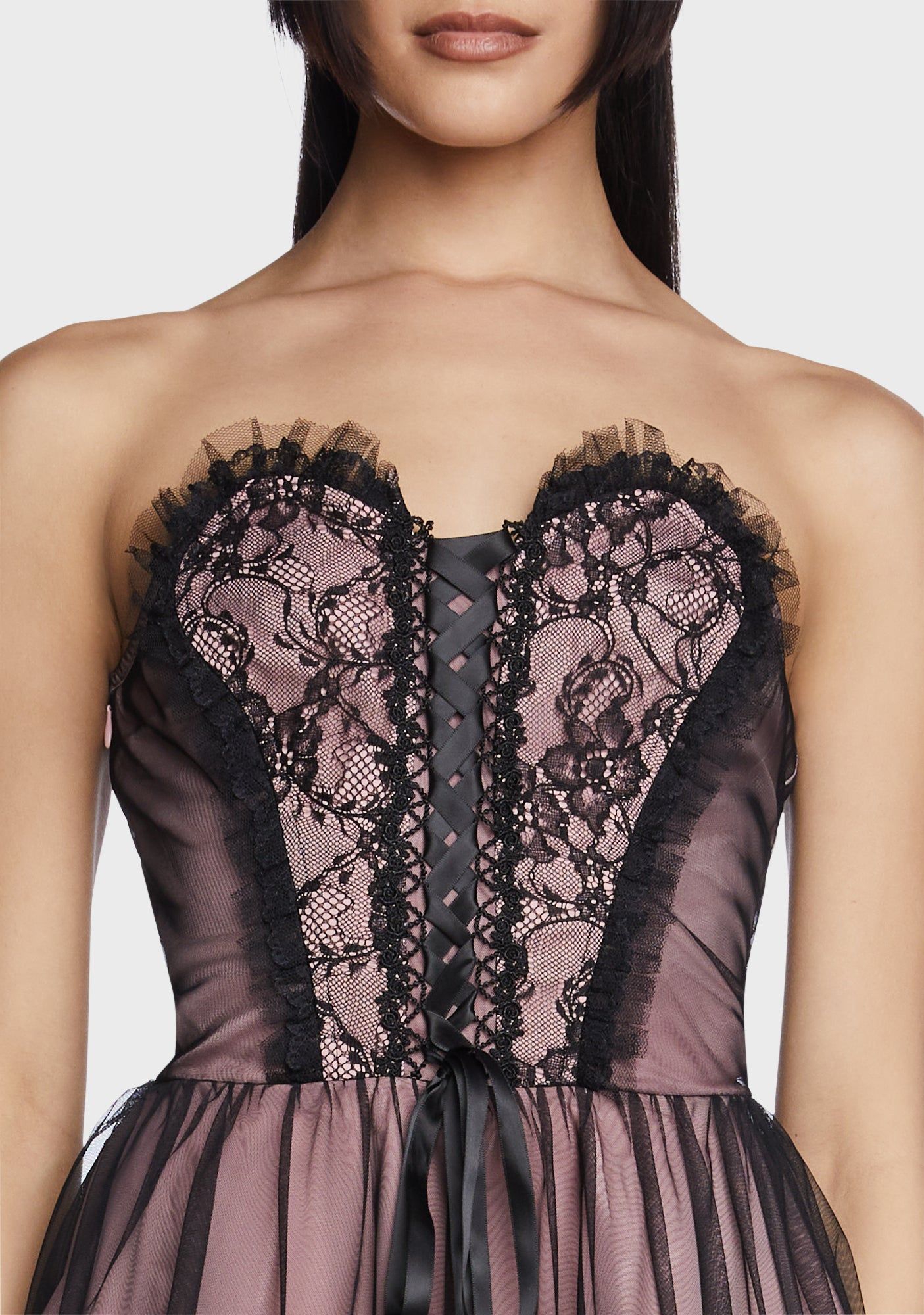 Strapless Tiered Mini Dress sold by Dolls Kill product image thumbnail 2