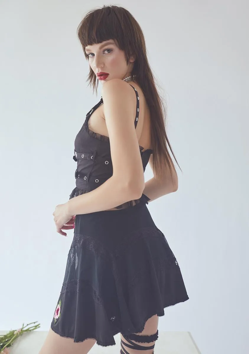 Share Ur Feelings Embroidered Skirt sold by Dolls Kill product image thumbnail 4