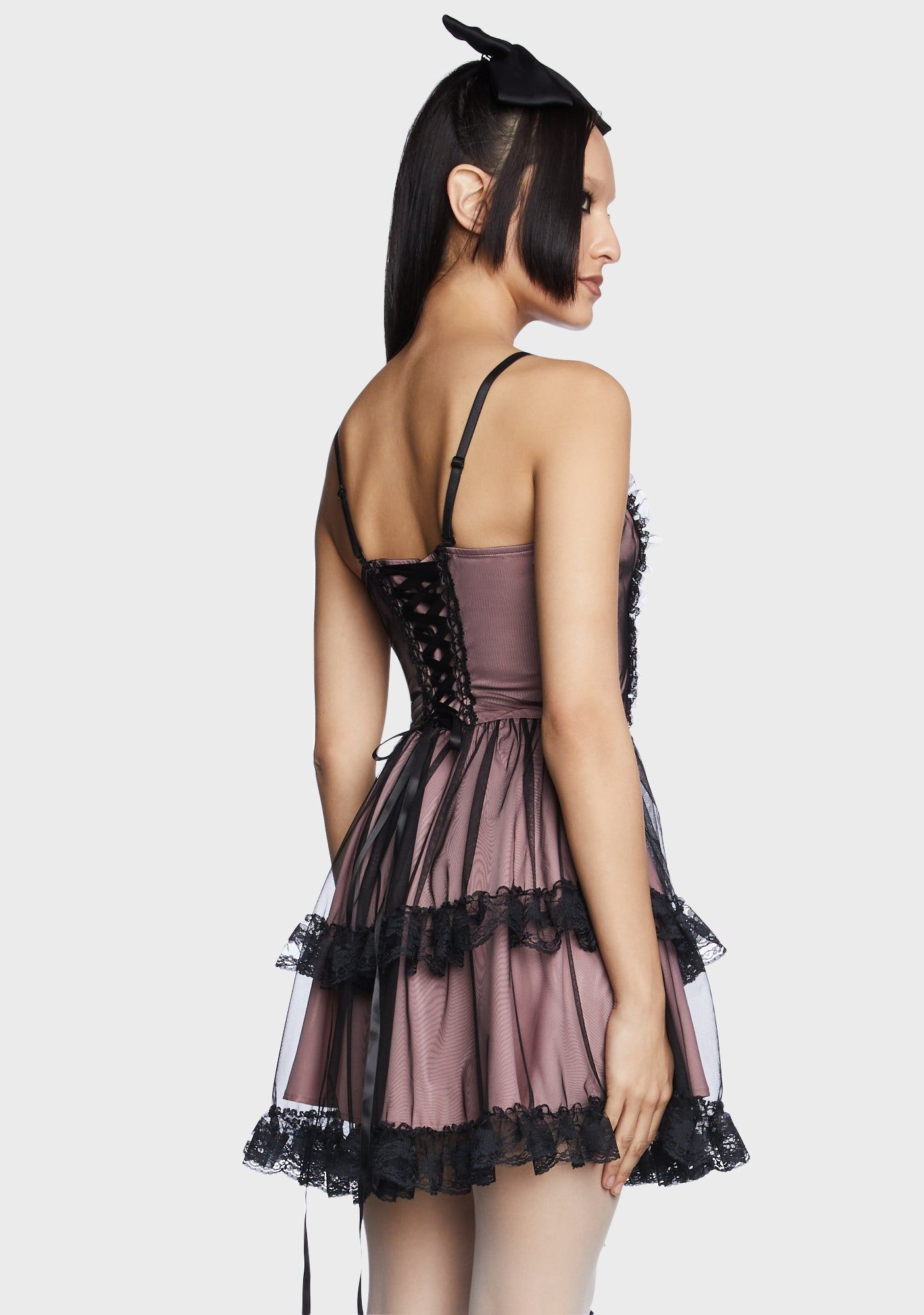 Strapless Tiered Mini Dress sold by Dolls Kill product image thumbnail 5