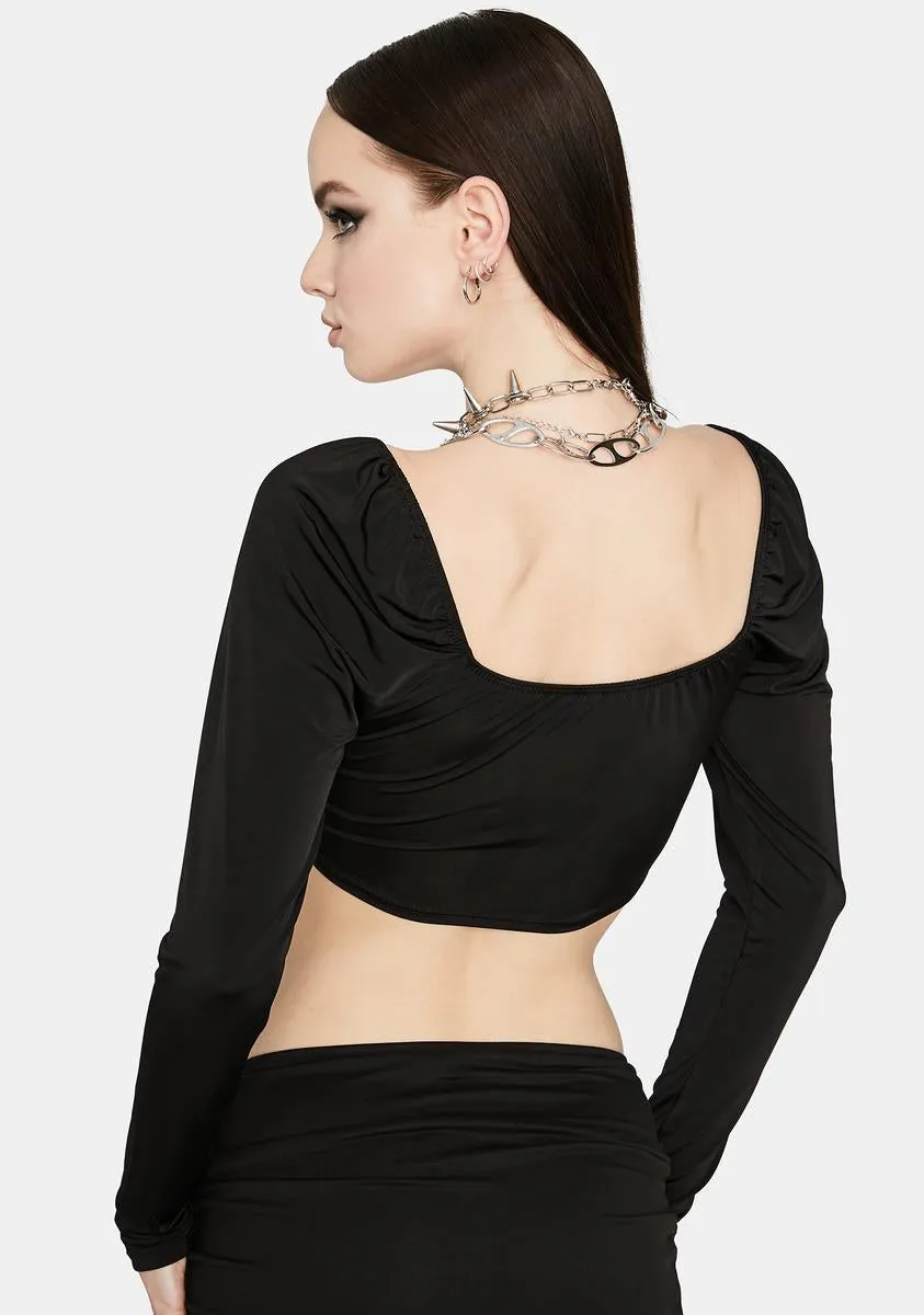 Ultimate Dream Girl Lace Up Crop Top sold by Dolls Kill product image thumbnail 4