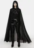 Hooded Mesh Cloak sold by Dolls Kill