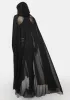 Hooded Mesh Cloak sold by Dolls Kill