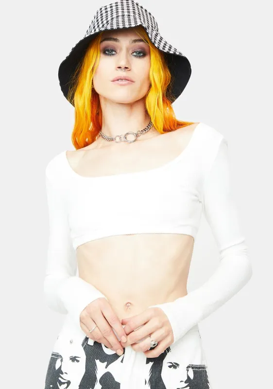 Sydney Ribbed Open Back Crop Top sold by Dolls Kill