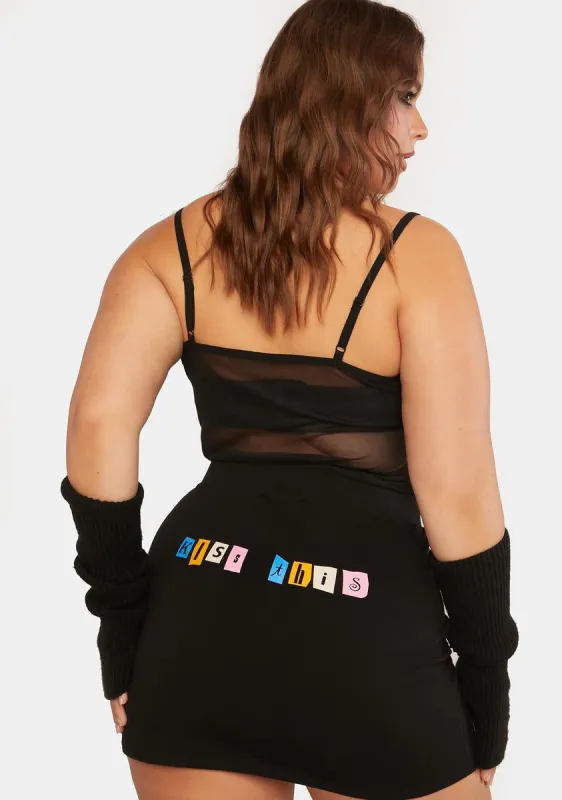 Plus Get The Memo Mini Skirt sold by Dolls Kill