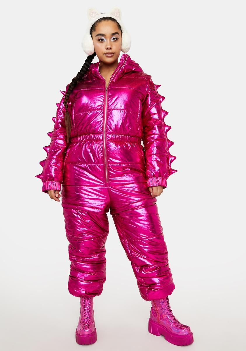 Plus Dino Mighty Metallic Snowsuit sold by Dolls Kill