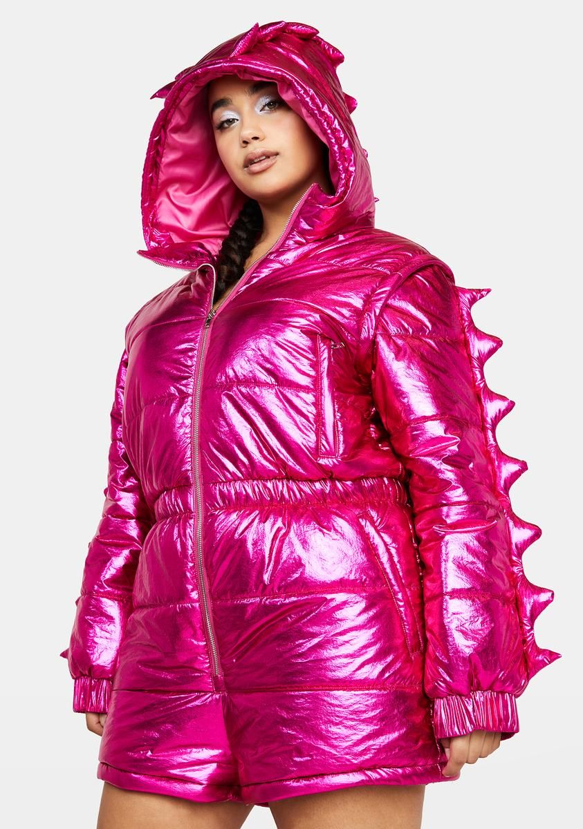 Plus Dino Mighty Metallic Snowsuit sold by Dolls Kill product image thumbnail 2