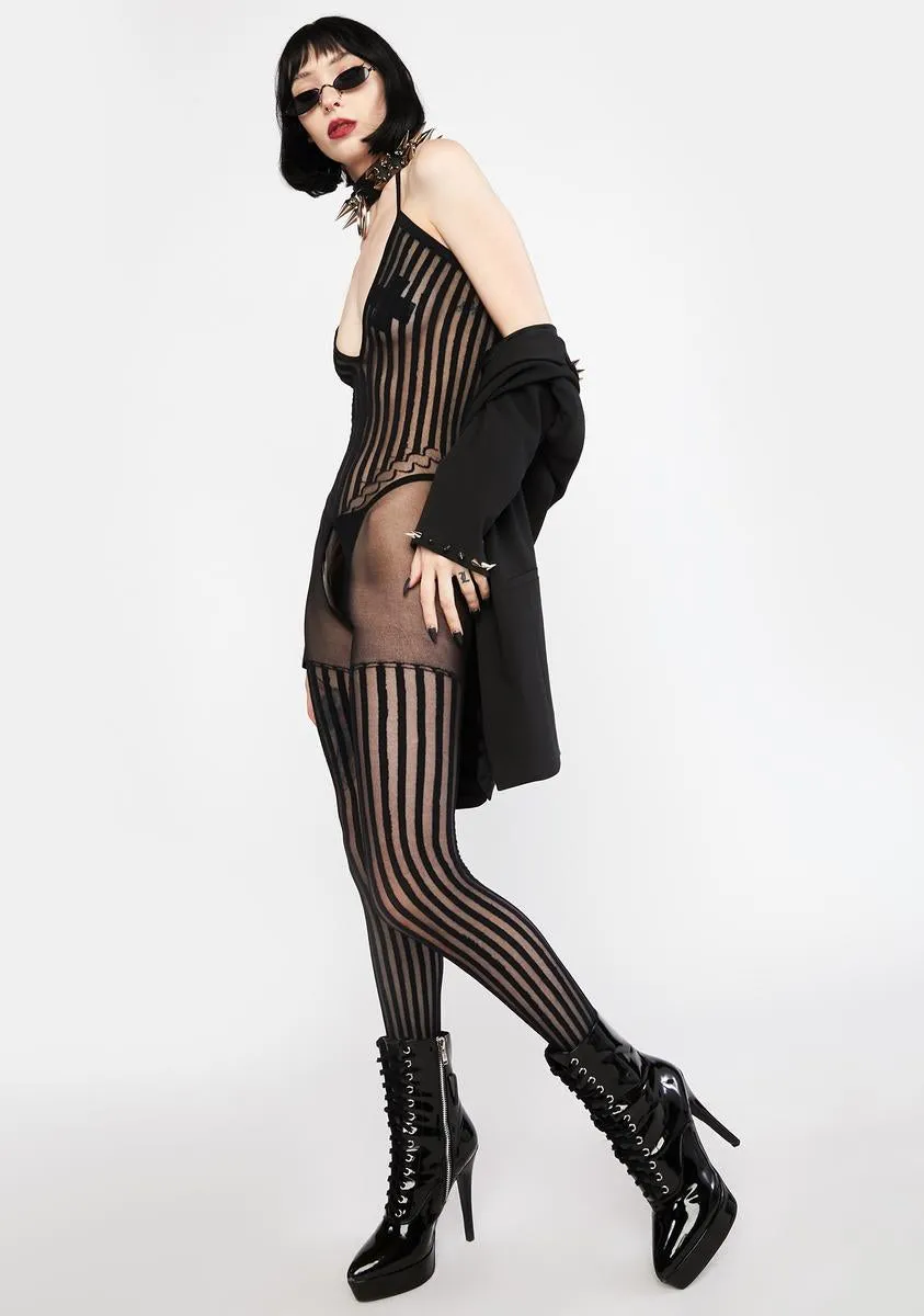 Sassy Circus Striped Bodystocking sold by Dolls Kill product image thumbnail 3