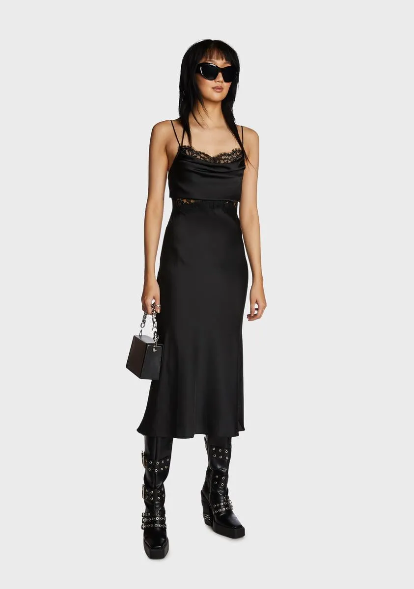 Nightly Moments Satin Midi Dress sold by Dolls Kill product image thumbnail 5