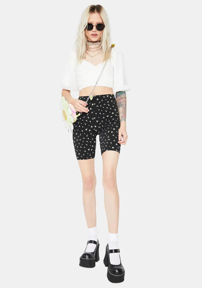 Pure Perfect Poetry Puff Sleeve Crop Top sold by Dolls Kill product image thumbnail 3