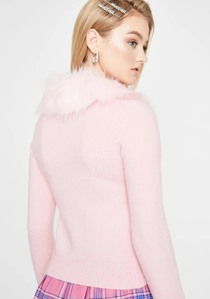 Social Status Faux Fur Sweater sold by Dolls Kill product image thumbnail 4