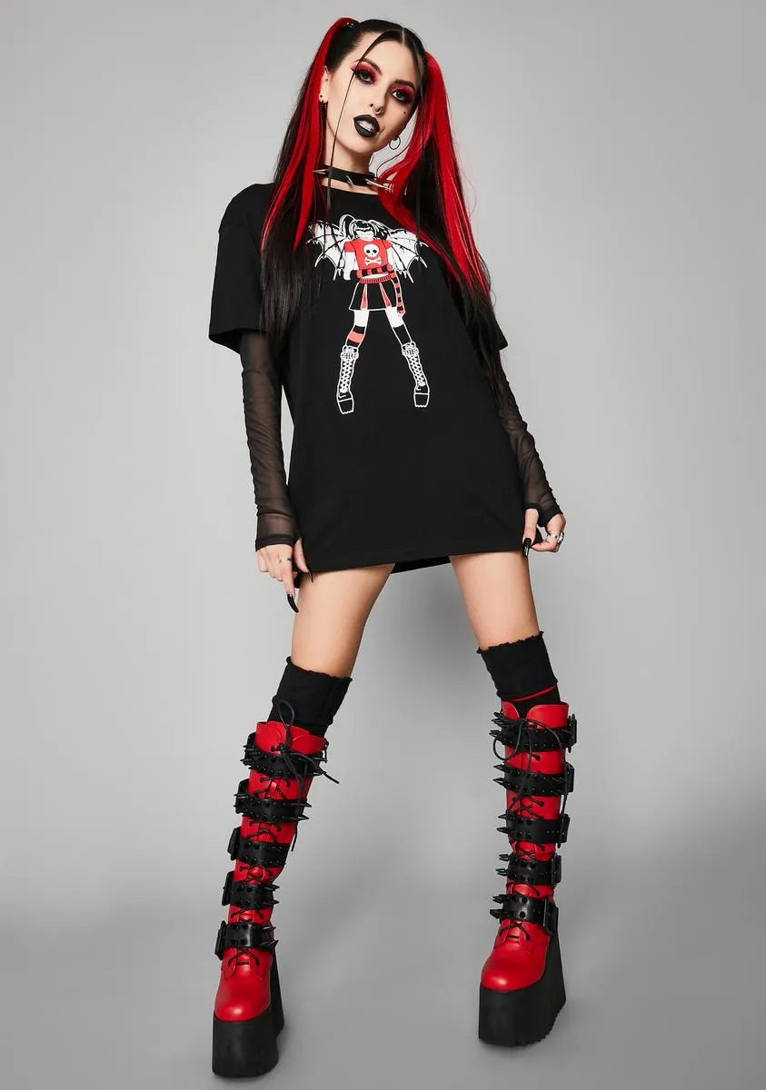 Miss Misery Layered Graphic Tee sold by Dolls Kill product image thumbnail 3