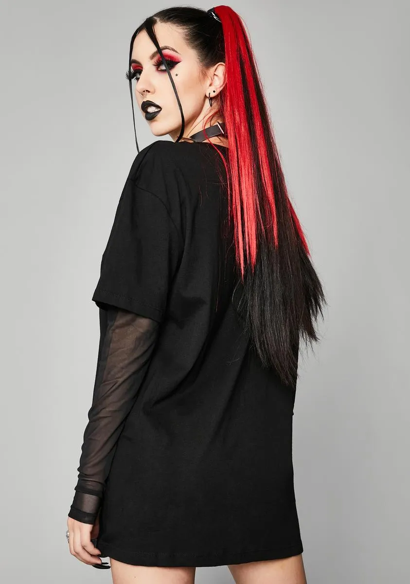 Miss Misery Layered Graphic Tee sold by Dolls Kill product image thumbnail 4