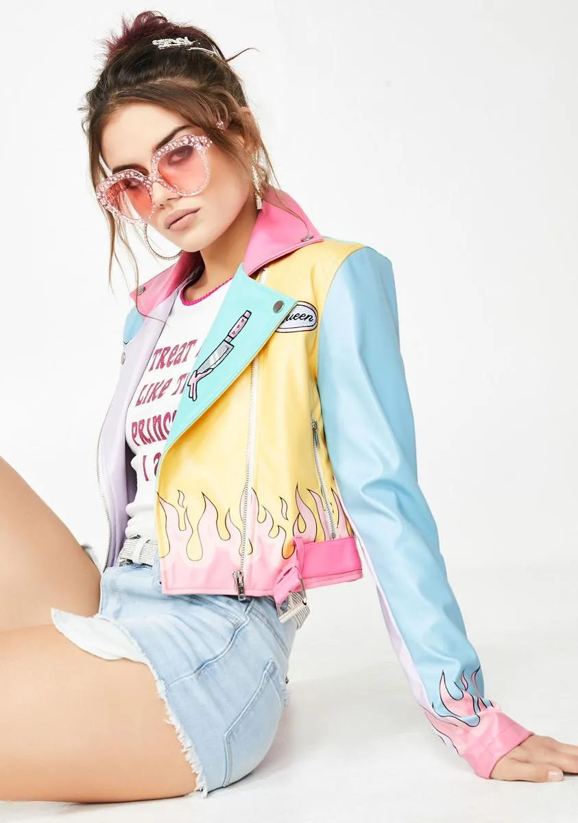 Beauty Sko Dropout Moto Jacket sold by Dolls Kill product image thumbnail 4