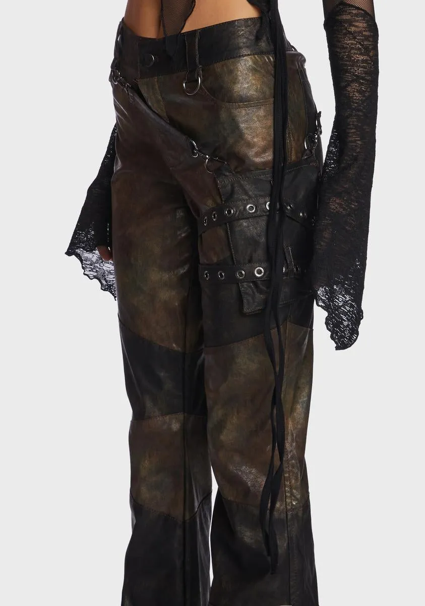 Echo Patchwork Flare Pants sold by Dolls Kill product image thumbnail 2