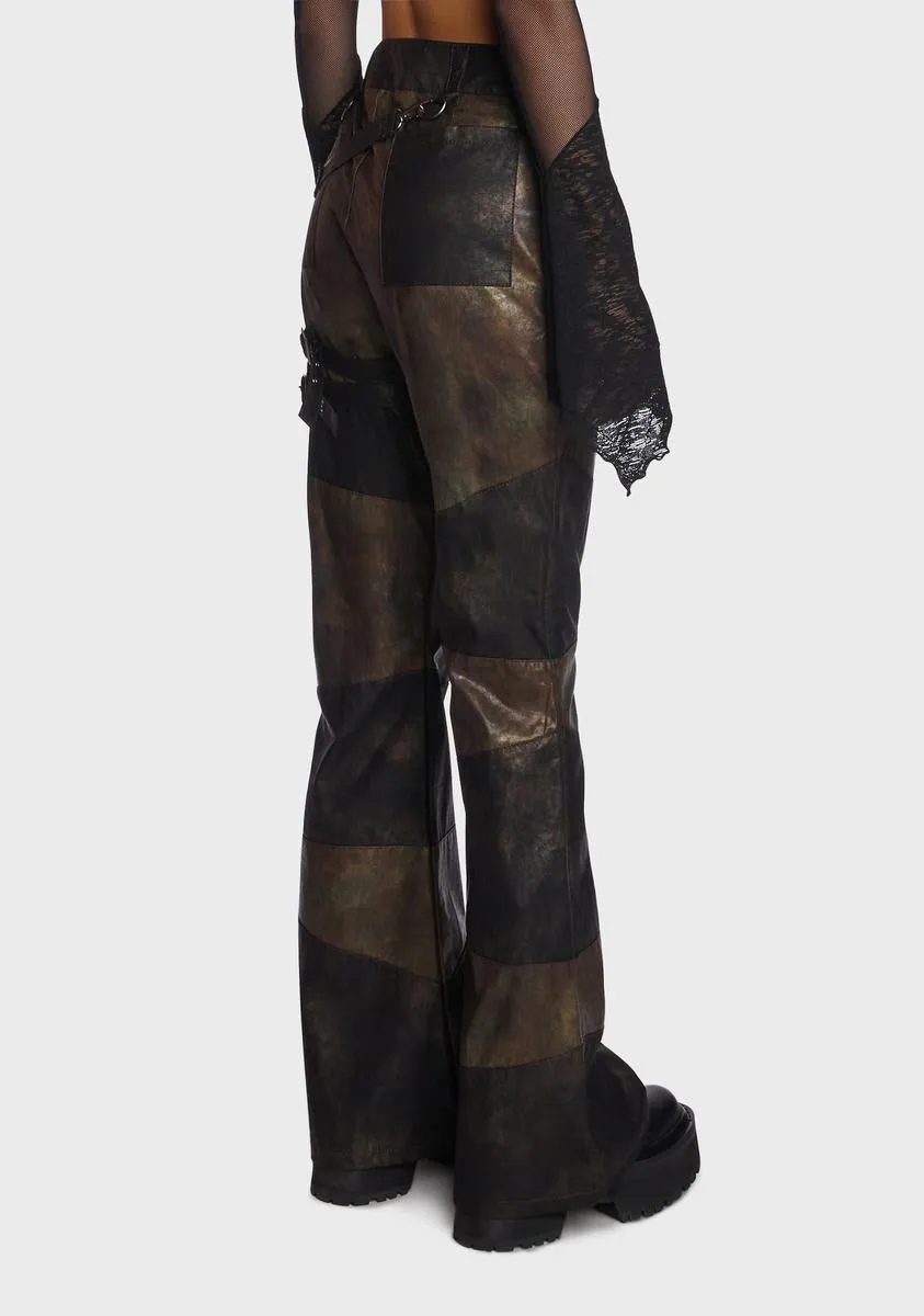 Echo Patchwork Flare Pants sold by Dolls Kill product image thumbnail 4