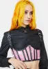 Recycled Brown Geo Mesh Crop Top sold by Dolls Kill