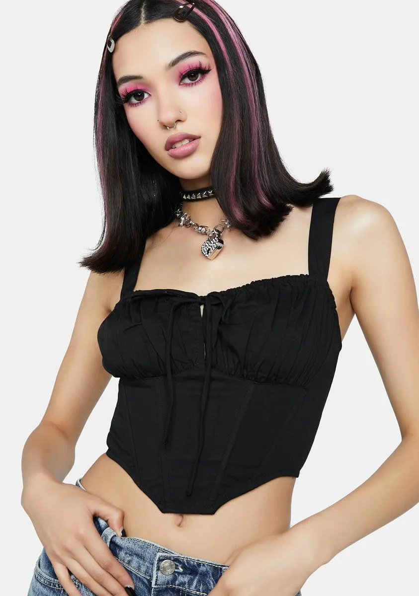 Late Wanna Stay Crop Top sold by Dolls Kill