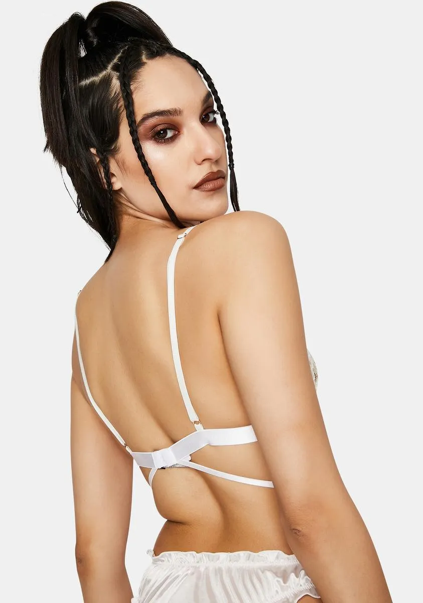 White Starlit Bralette sold by Dolls Kill product image thumbnail 4