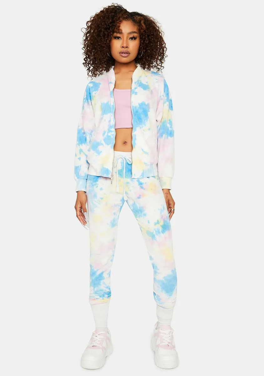 Give Me One Reason Tie Dye Lounge Set sold by Dolls Kill