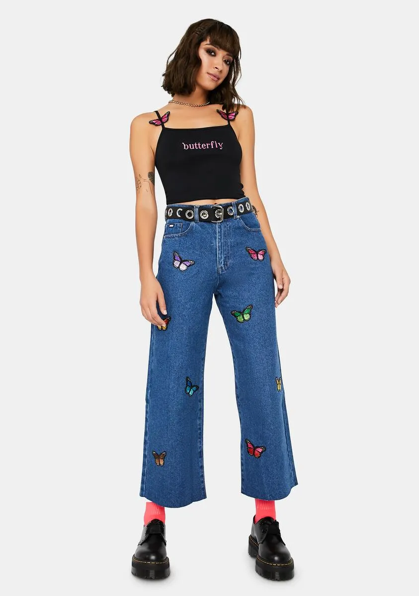 Butterfly Skater Jeans sold by Dolls Kill product image thumbnail 2