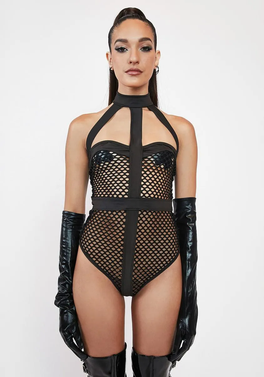 Sensual Selfies Fishnet Teddy sold by Dolls Kill