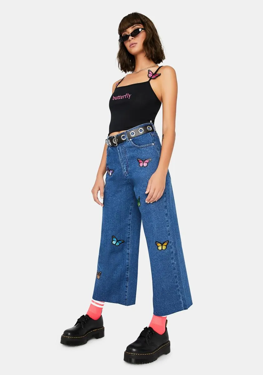 Butterfly Skater Jeans sold by Dolls Kill product image thumbnail 3