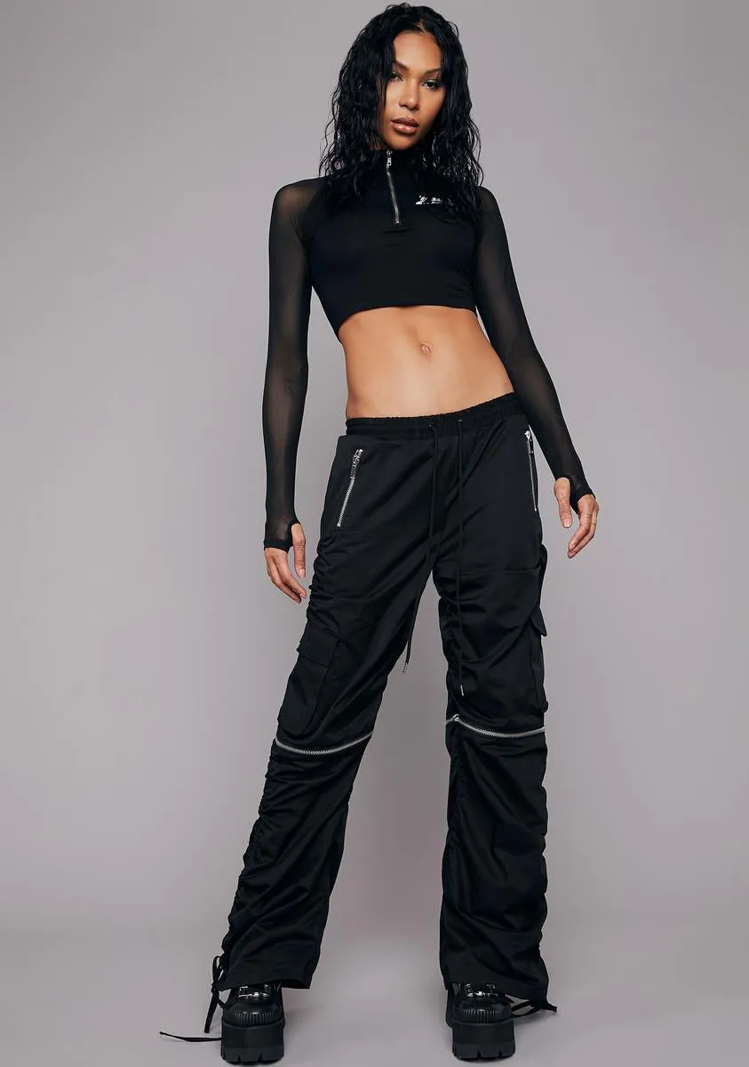 Game On Convertible Wide Leg Pants sold by Dolls Kill product image thumbnail 3