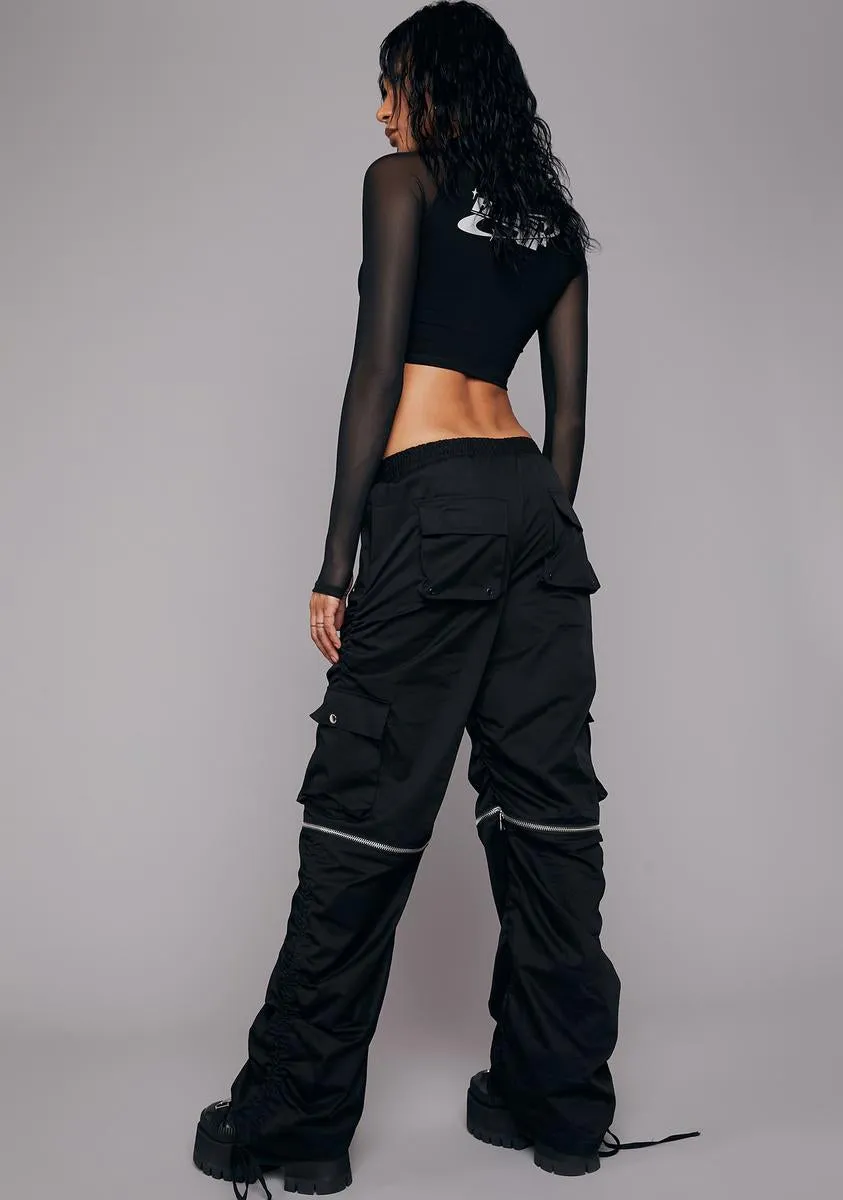 Game On Convertible Wide Leg Pants sold by Dolls Kill product image thumbnail 4