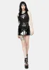 Vinyl Lace-Up Mini Skirt sold by Dolls Kill
