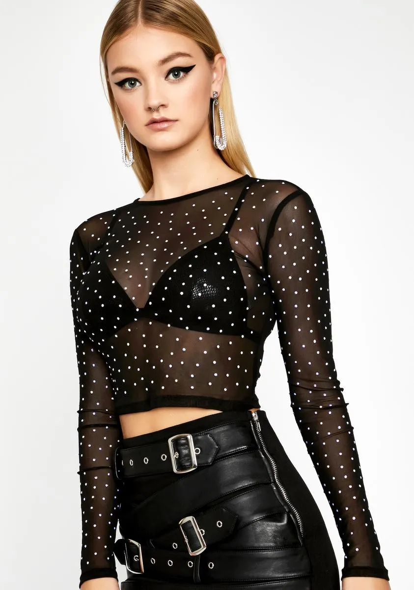 Give Me A Sign Crop Top sold by Dolls Kill product image thumbnail 2